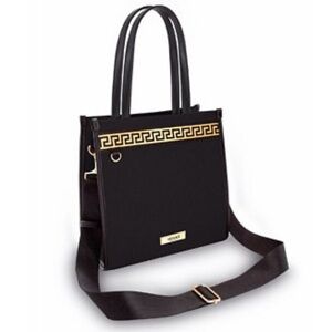 Versace Black and Gold Tote Bag
